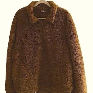GAP 3/4 ZIP UP TEDDY PLUSH SHERPA FLEECE JACKET WOMEN’S‎ XL
